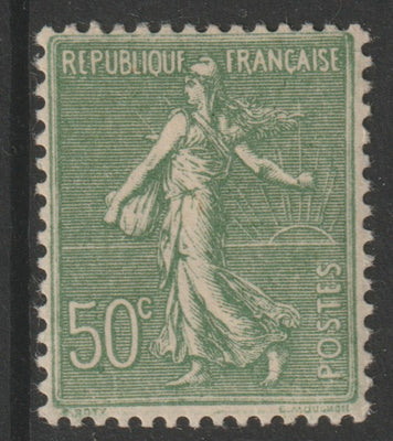 France 1925 Sower 50c sage-green unmounted nint SG 420