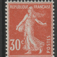 France 1907 Sower 30c orange unmounted nint SG 343 or 365