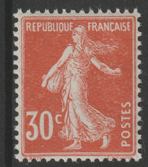 France 1907 Sower 30c orange unmounted nint SG 343 or 365