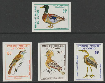 Congo 1978 Birds imperf set of 4 from limited printing unmounted mint as SG 616-9
