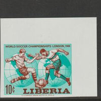 Liberia 1966 Football World Cup imperf,set of 3 from limited printing unmounted mint as SG 940-42