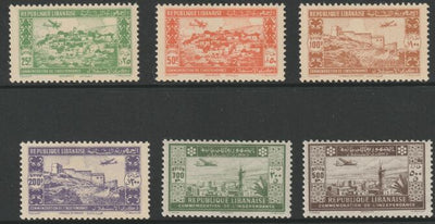 Lebanon 1944 2nd Anniversary of Independence 'Air' perf set of 6 unmounted mint SG 269-74