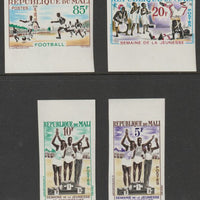 Mali 1963 Youth Week imperf set of 4 from limited printing unmounted mint as SG65-68