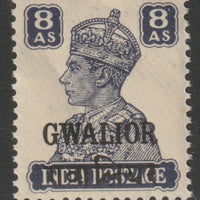 Indian States - Gwalior 1942-45 KG6 8a slate-violet unmounted mint SG 127