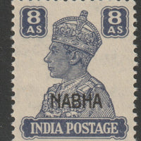 Indian States - Nabha 1941-45 KG6 8a slate-violet unmounted mint SG 116