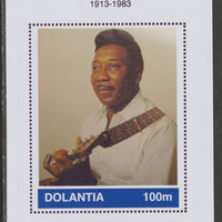 Dolantia (Fantasy) Muddy Waters imperf deluxe sheetlet on glossy card (75 x 103 mm) unmounted mint