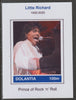 Dolantia (Fantasy) Little Richard imperf deluxe sheetlet on glossy card (75 x 103 mm) unmounted mint