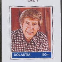 Dolantia (Fantasy) Buck Owens imperf deluxe sheetlet on glossy card (75 x 103 mm) unmounted mint