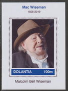 Dolantia (Fantasy) Mac Wiseman imperf deluxe sheetlet on glossy card (75 x 103 mm) unmounted mint