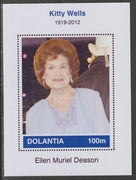 Dolantia (Fantasy) Kitty Wells imperf deluxe sheetlet on glossy card (75 x 103 mm) unmounted mint
