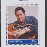 Dolantia (Fantasy) Lefty Frizzell imperf deluxe sheetlet on glossy card (75 x 103 mm) unmounted mint