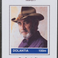 Dolantia (Fantasy) Don Williams imperf deluxe sheetlet on glossy card (75 x 103 mm) unmounted mint