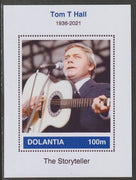 Dolantia (Fantasy) Tom T Hall imperf deluxe sheetlet on glossy card (75 x 103 mm) unmounted mint