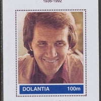 Dolantia (Fantasy) Roger Miller imperf deluxe sheetlet on glossy card (75 x 103 mm) unmounted mint