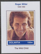 Dolantia (Fantasy) Roger Miller imperf deluxe sheetlet on glossy card (75 x 103 mm) unmounted mint
