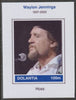 Dolantia (Fantasy) Waylon Jennings imperf deluxe sheetlet on glossy card (75 x 103 mm) unmounted mint