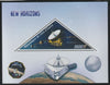 Ivory Coast 2016 Future Space Missions perf deluxe sheet containing one triangular value unmounted mint