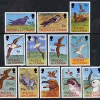Tristan da Cunha 1977 Sea Birds definitive set of 12 to £2 complete, SG 220-31 unmounted mint*