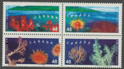 Canada - Hong Kong Joint Issue - Corals se-tenant block of 4 unmounted mint, SG 2138-41