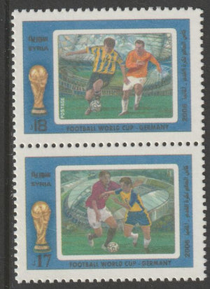 Syria 2006 Football World Cup perf set of 2 unmounted mint, SG 2226-27