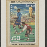 Syria 2006 Football World Cup imperf m/sheet unmounted mint, SG MS2228
