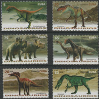 Cuba 2016 Dinosaurs perf set of 6 unmounted mint