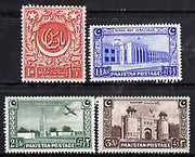 Pakistan 1948 Independence set of 4 unmounted mint, SG 20-23*