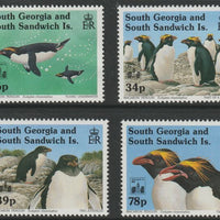 South Georgia & the South Sandwich Islands 1993 Macaroni perf set of 4 overprinted for Hong Kong Stamp Exhibitionunmounted mint SG 243-246