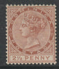 Dominica 1883 QV Crown CA 2.5d red-brown with part gum SG15