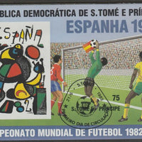 St Thomas & Prince Islands 1982 Football World Cup m/sheet fine cds used