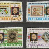 St Thomas & Prince Islands 1980 Rowland Hill set of 4 fine cds used