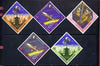 Jordan 1965 Space Achievements diamond shaped imperf set of 5 unmounted mint, as SG 682-86, Mi 541-45B*