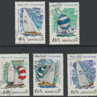 Russia 1978 Olympic Sports #4 (Sailing) set of 5 fine cds used, SG 4820-24, MI 4781-85