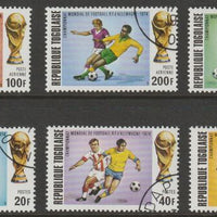 Togo 1974 Football World Cup perf set of 6 fine cds used, SG 982-977