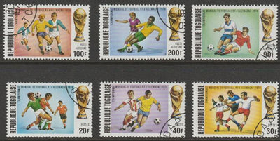 Togo 1974 Football World Cup perf set of 6 fine cds used, SG 982-977