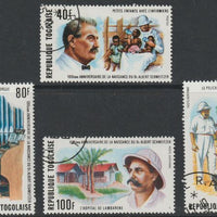 Togo 1975 Birth Centenary of Albert Schweitzer perf set of 4 fine cds used, SG 1096-99
