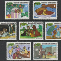 Grenada - Grenadines 1981 Christmas - Disney's The Lady & The Tramp short set of 7 values,to 10c unmounted mint, as SG 458-64