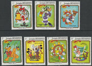 Grenada - Grenadines 1983 Christmas - Disney's Jingle Bells short set of 7 values,to 10c unmounted mint, as SG 568-74