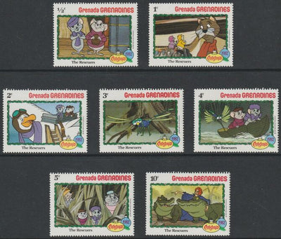 Grenada - Grenadines 1982 Christmas - Disney's The Rescuers short set of 7 values,to 10c unmounted mint, as SG 527-33