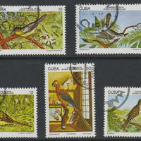 Cuba 1978 Birds set of,5 fine cds used, SG 2437-41