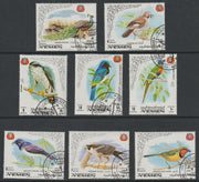 Yemen - Royalist 1969 Birds set of,8 fine cds used, Mi,763-770