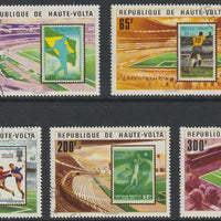 Upper Volta 1978 Football World Cup perf set of 5 fine cds used, SG469-73
