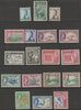 Fiji 1954 QEII Pictorial def set complete plus 3d,8d & 2s6d shades, 18 values lightly mounted SG 280-95 (cat £127)