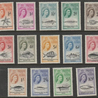 Tristan da Cunha 1960 Marine life def set complete lightly mounted mint SG 28-41 cat £75