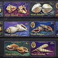 Cook Islands 1974 Shells short set of 10 values (1/2c to 10c) unmounted mint SG 466-75*