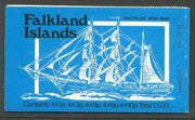 Falkland Islands 1979 Mailships £1 booklet (blue cover showing Nautilus & AES) complete, SG SB3