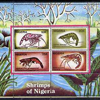 Nigeria 1988 Shrimps m/sheet unmounted mint, SG MS 564