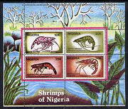 Nigeria 1988 Shrimps m/sheet unmounted mint, SG MS 564
