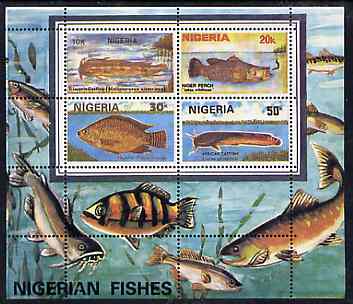 Nigeria 1991 Fishes perf m/sheet unmounted mint, SG MS 616