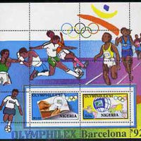 Nigeria 1992 'Olymphilex 92' Olympic Stamp Exhibition m/sheet unmounted mint SG MS 632